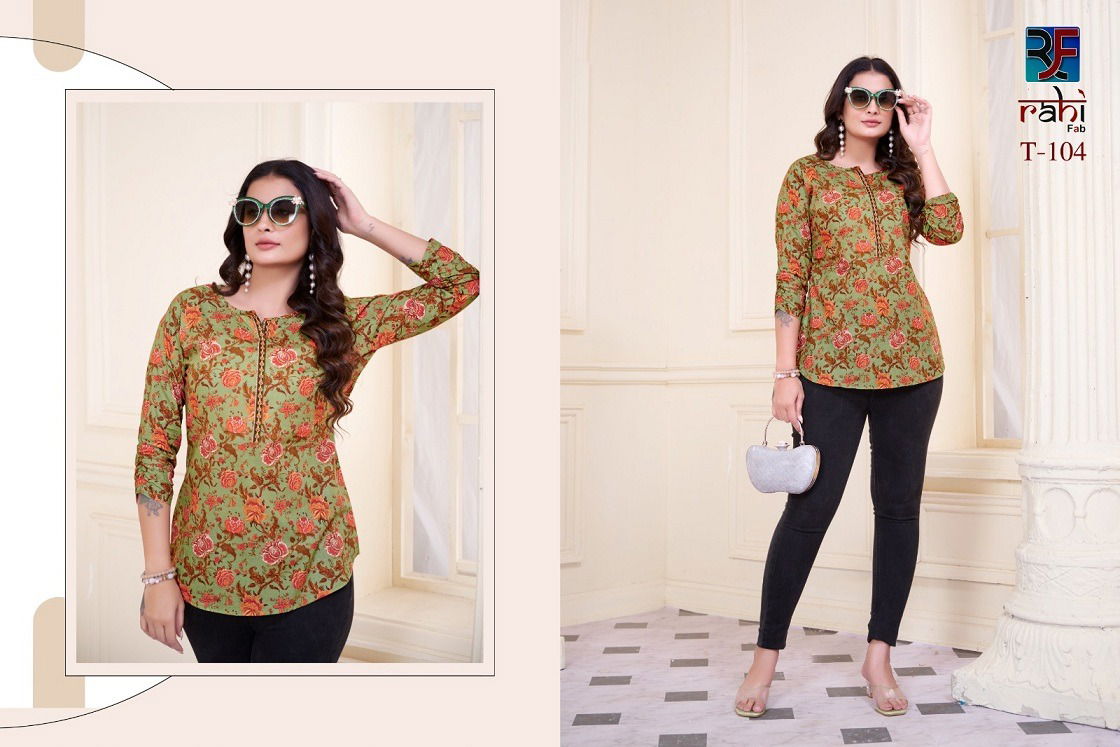Tunic Vol 1 By Rahi Fab Cambric Cotton Printed Tunic Ladies Top Wholesale Online